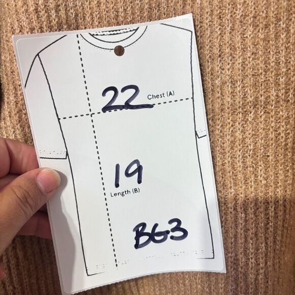 NWT Saltwater Luxe Cozy Sweater Pecan Dropped Shoulder Medium Chic Turtleneck - Picture 8 of 8